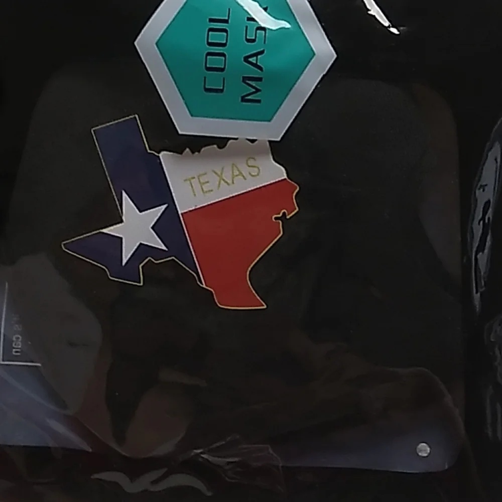 Texas Mask Non Medical in Black, Red, Blue & White with ear loops Brand new
